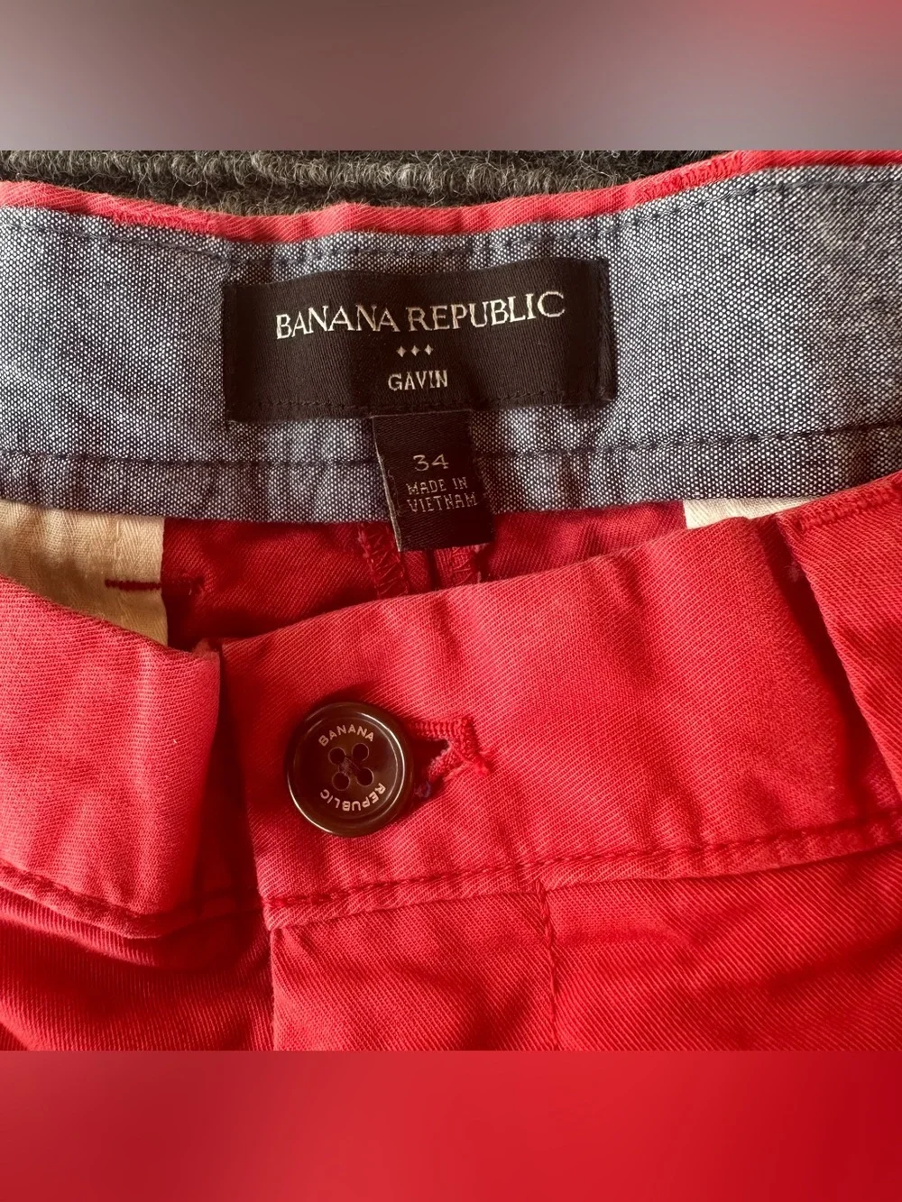 Banana express men shorts coral size 34